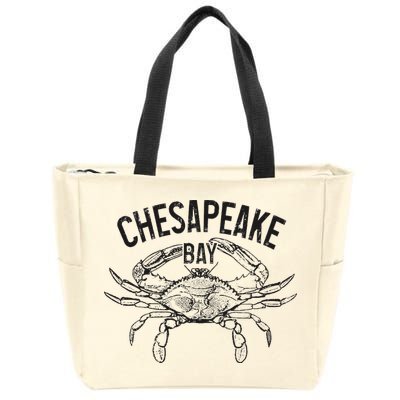 Chesapeake Bay Blue Crab Virginia Maryland Zip Tote Bag