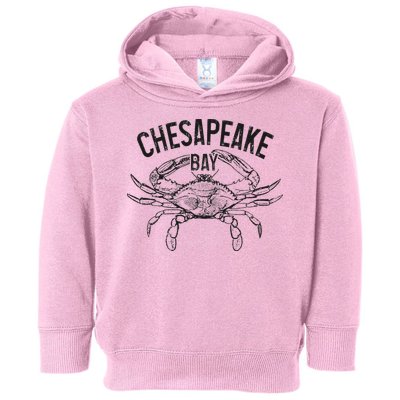 Chesapeake Bay Blue Crab Virginia Maryland Toddler Hoodie