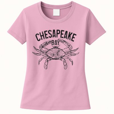 Chesapeake Bay Blue Crab Virginia Maryland Womens T-Shirt
