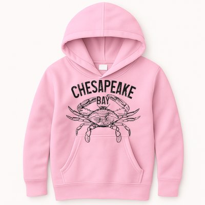 Chesapeake Bay Blue Crab Virginia Maryland Kids Hoodie
