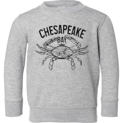 Chesapeake Bay Blue Crab Virginia Maryland Toddler Sweatshirt