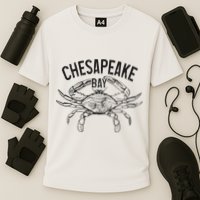 Chesapeake Bay Blue Crab Virginia Maryland Cooling Performance Crew T-Shirt