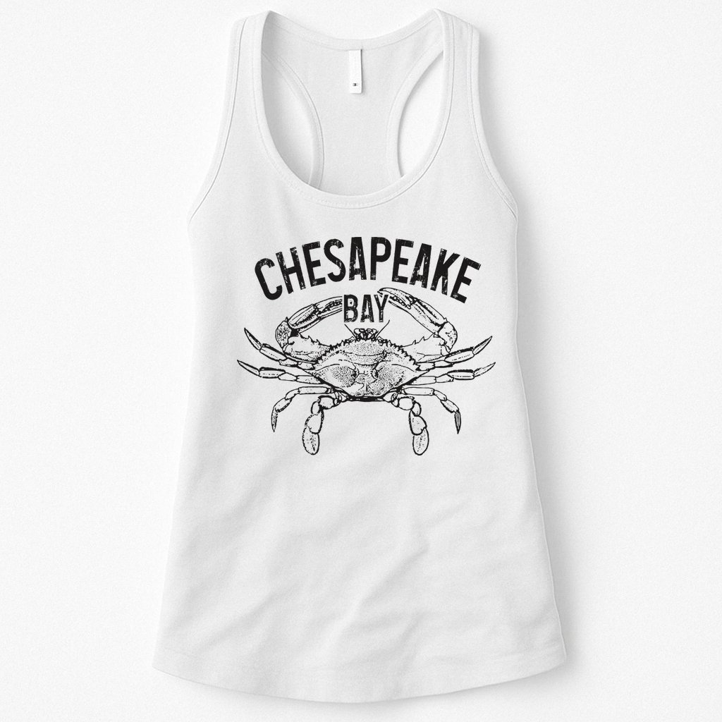 Chesapeake Bay Blue Crab Virginia Maryland Womens Tank Top