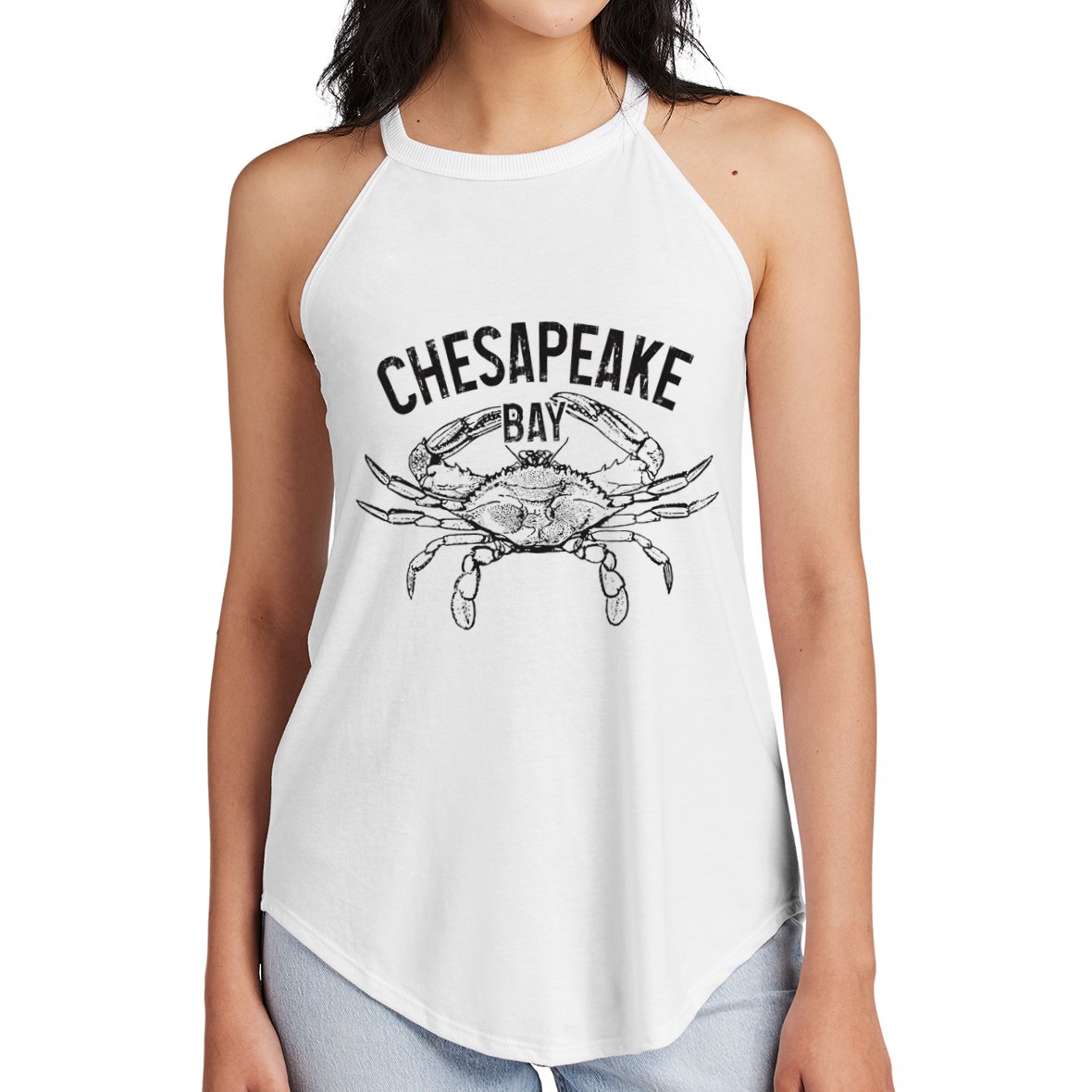 Chesapeake Bay Blue Crab Virginia Maryland Women's Perfect Tri Rocker Tank