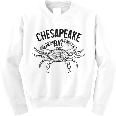 Chesapeake Bay Blue Crab Virginia Maryland Kids Sweatshirt