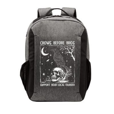 Crows Before Bros Support Your Local Murder Halloween Vector Backpack