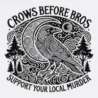 Crows Before Bros Support Your Local Murder Mousepad