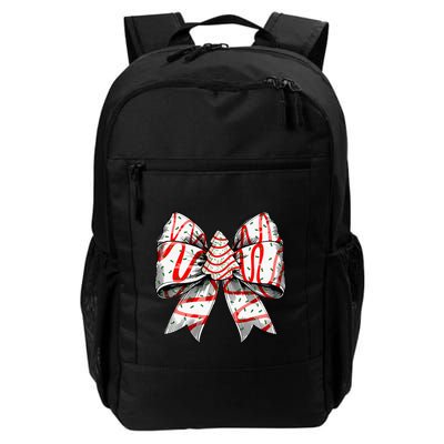 Coquette Bow Christmas Tree Cake Christmas Vibes Daily Commute Backpack