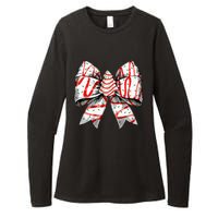 Coquette Bow Christmas Tree Cake Christmas Vibes Womens CVC Long Sleeve Shirt