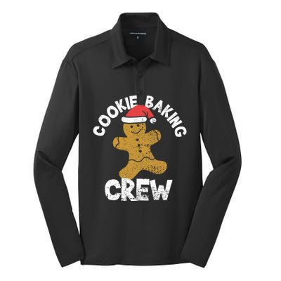 Cookie Baking Crew Christmas Gingerbread Silk Touch Performance Long Sleeve Polo