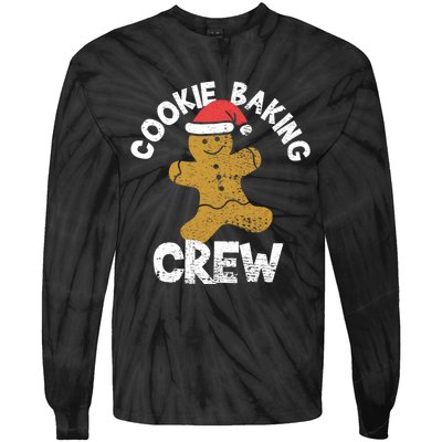 Cookie Baking Crew Christmas Gingerbread Tie-Dye Long Sleeve Shirt