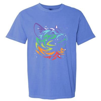 Cat Beautiful Colors For Cat Lovers Cute Cat Garment-Dyed Heavyweight T-Shirt