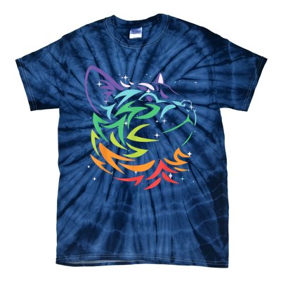 Cat Beautiful Colors For Cat Lovers Cute Cat Tie-Dye T-Shirt