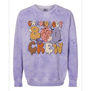 Cardiology Boo Crew Funny Halloween Spooky Colorblast Crewneck Sweatshirt