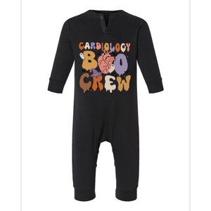 Cardiology Boo Crew Funny Halloween Spooky Infant Fleece One Piece