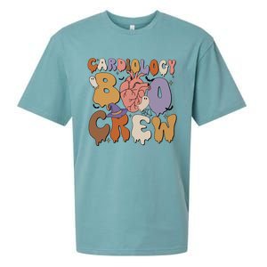 Cardiology Boo Crew Funny Halloween Spooky Sueded Cloud Jersey T-Shirt