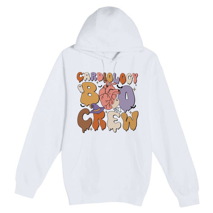 Cardiology Boo Crew Funny Halloween Spooky Premium Pullover Hoodie