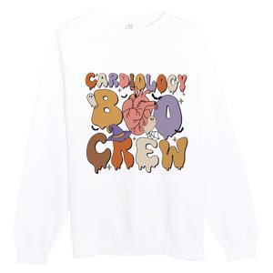 Cardiology Boo Crew Funny Halloween Spooky Premium Crewneck Sweatshirt