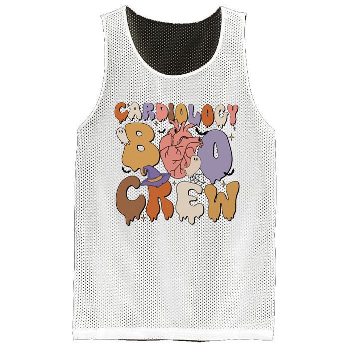 Cardiology Boo Crew Funny Halloween Spooky Mesh Reversible Basketball Jersey Tank