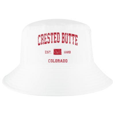 Crested Butte Colorado Co Vintage Sports Cool Comfort Performance Bucket Hat