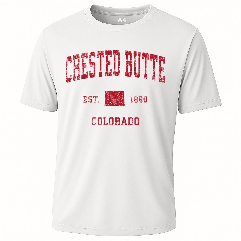 Crested Butte Colorado Co Vintage Sports Performance Shirt
