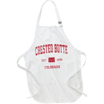 Crested Butte Colorado Co Vintage Sports Apron