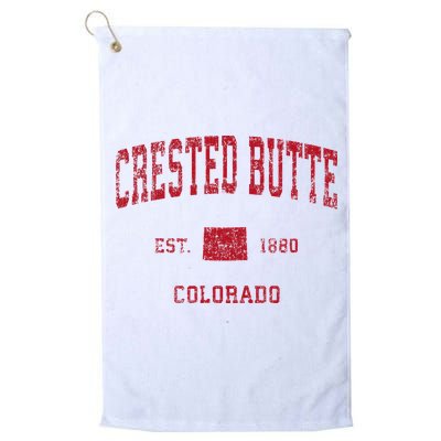 Crested Butte Colorado Co Vintage Sports Golf Towel