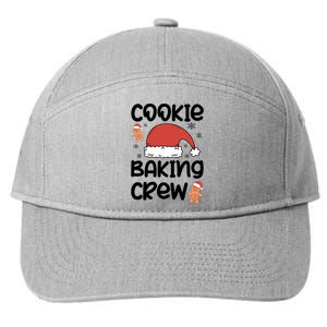 Cookie Baking Crew Christmas Family Matching Xmas Party Gift 7-Panel Snapback Hat