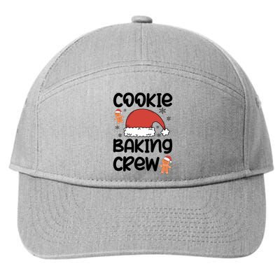 Cookie Baking Crew Christmas Family Matching Xmas Party Gift 7-Panel Snapback Hat