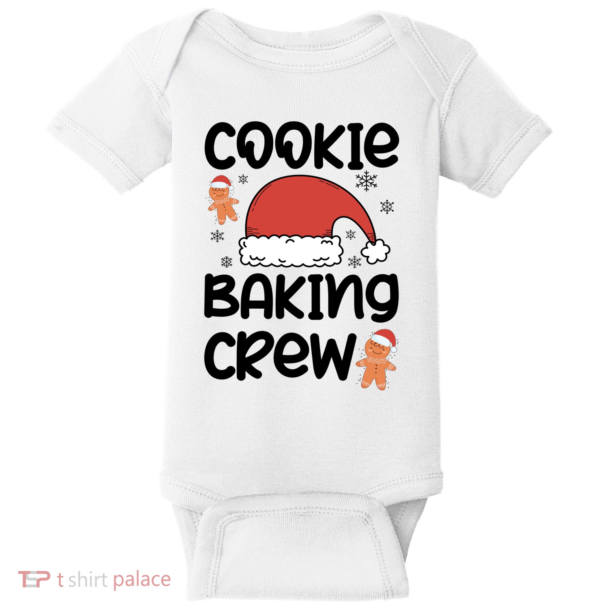 Cookie Baking Crew Christmas Family Matching Xmas Party Gift Baby Bodysuit