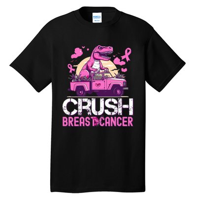 Crush Breast Cancer Awareness Monster Truck Tall T-Shirt