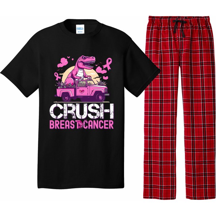 Crush Breast Cancer Awareness Monster Truck Pajama Set