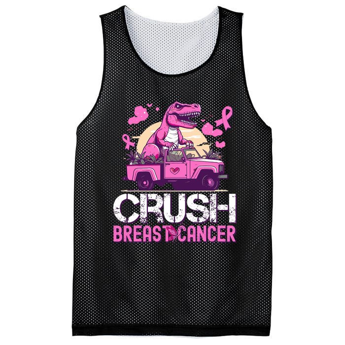 Crush Breast Cancer Awareness Monster Truck Mesh Reversible Basketball Jersey Tank