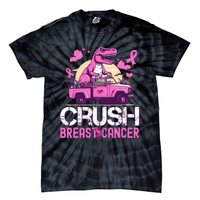 Crush Breast Cancer Awareness Monster Truck Tie-Dye T-Shirt