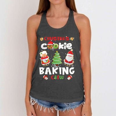 Cookie Baking Crew Christmas Gift Women's Knotted Racerback Tank