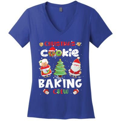 Cookie Baking Crew Christmas Gift Women's V-Neck T-Shirt