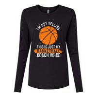 Cool Basketball Coach Basketball Coaching Voice Womens Cotton Relaxed Long Sleeve T-Shirt