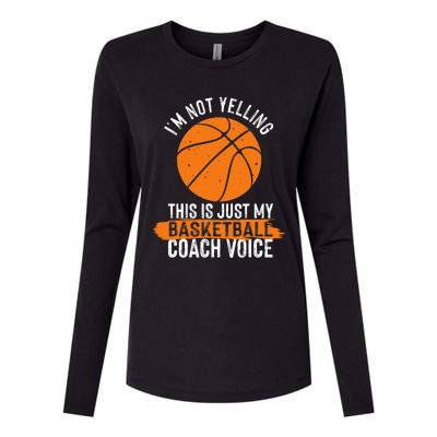 Cool Basketball Coach Basketball Coaching Voice Womens Cotton Relaxed Long Sleeve T-Shirt