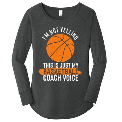 Cool Basketball Coach Basketball Coaching Voice Women's Perfect Tri Tunic Long Sleeve Shirt