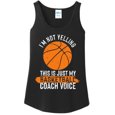 Cool Basketball Coach Basketball Coaching Voice Ladies Essential Tank