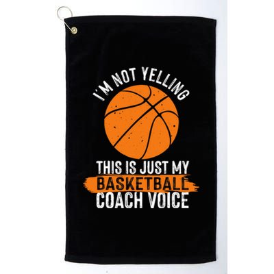 Cool Basketball Coach Basketball Coaching Voice Platinum Collection Golf Towel