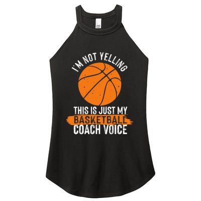 Cool Basketball Coach Basketball Coaching Voice Women's Perfect Tri Rocker Tank