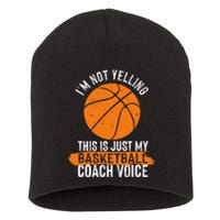 Cool Basketball Coach Basketball Coaching Voice Short Acrylic Beanie