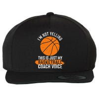 Cool Basketball Coach Basketball Coaching Voice Wool Snapback Cap