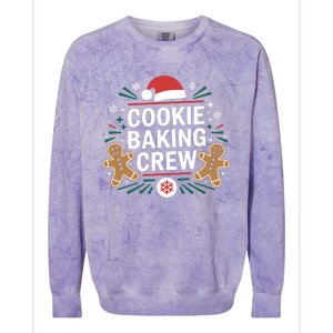 Cookie Baking Crew Funny Xmas Baking Lover Christmas Colorblast Crewneck Sweatshirt