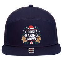 Cookie Baking Crew Funny Xmas Baking Lover Christmas 7 Panel Mesh Trucker Snapback Hat