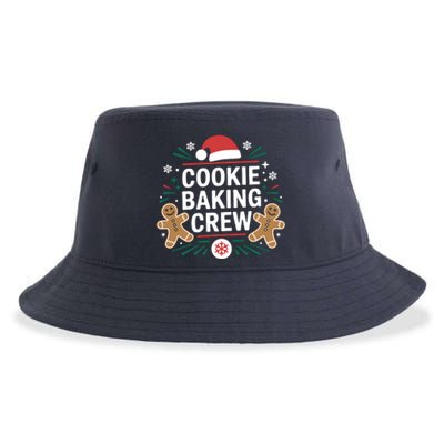 Cookie Baking Crew Funny Xmas Baking Lover Christmas Sustainable Bucket Hat