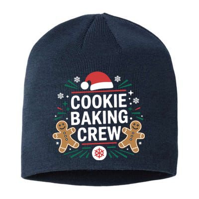 Cookie Baking Crew Funny Xmas Baking Lover Christmas Sustainable Beanie