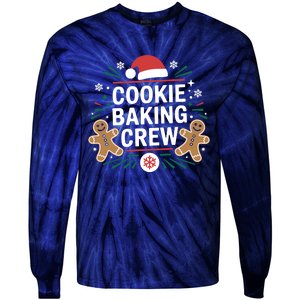 Cookie Baking Crew Funny Xmas Baking Lover Christmas Tie-Dye Long Sleeve Shirt