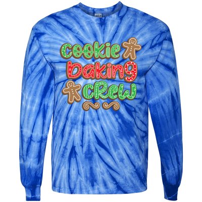 Cookie Baking Crew Christmas Holiday Bakers Gingerbread Gift Tie-Dye Long Sleeve Shirt